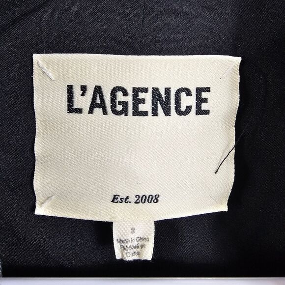 NWOT L'AGENCE Kenzie Tweed Double Breasted Blazer in Blue and White - Size 2 - Picture 2 of 16